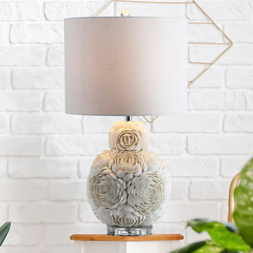 Seashell Rosette 24" LED Table Lamp - JONATHAN Y